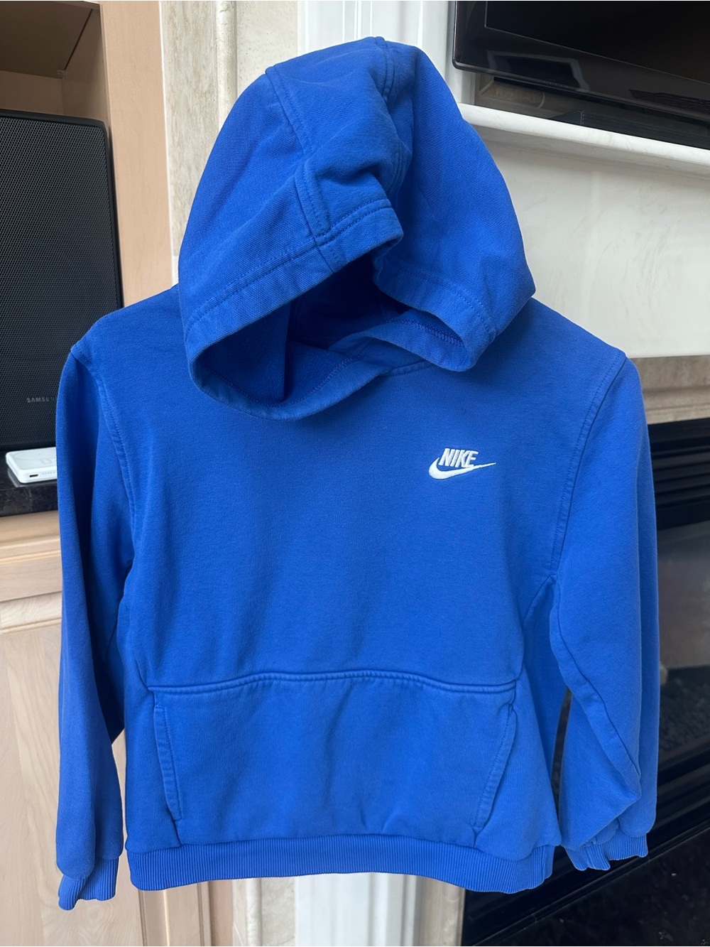 Nike Kids Blue Pullover Hoodie - Large